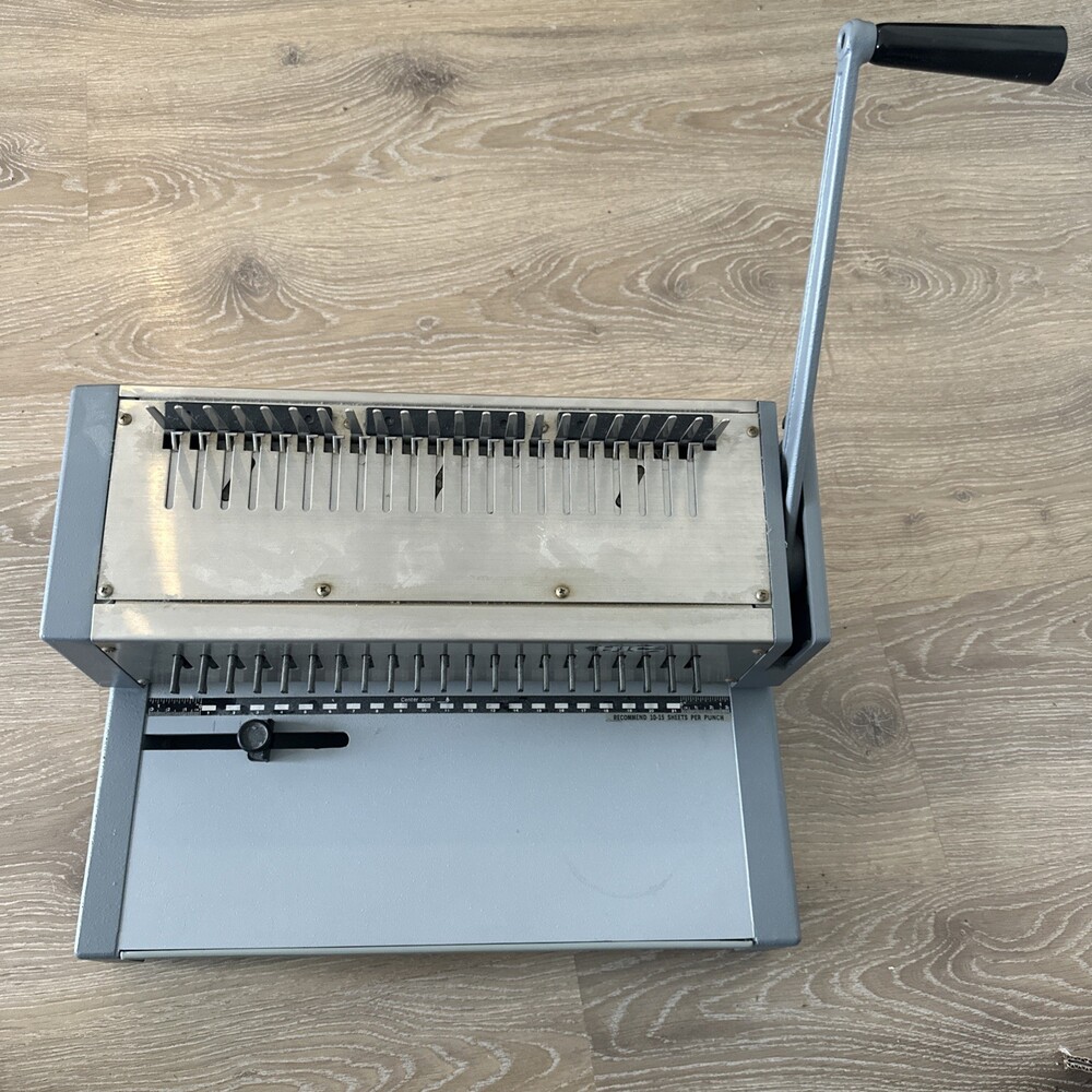 HIC HPB-210 Manual Comb Binding Machine Hop Industries Corp Hpb210